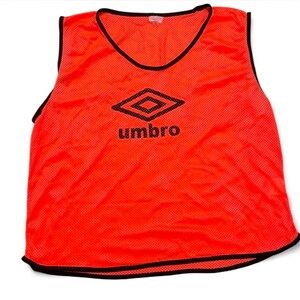 Umbro Neon Orange Sports Bib Orange Umbro polyester training vest #sportswear